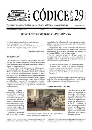 Códice 29 - 2019