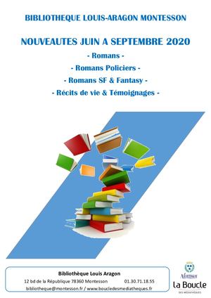 Livret Nouveautes Romans Adultes Juin Septembre 2020