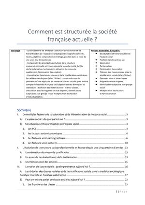 Lv 2020 Document éLèves La Structure Sociale