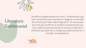 Literatura Testimonial
