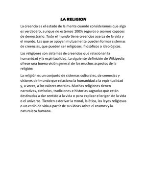 La Religion