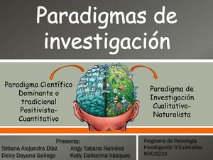 Paradigmas De Investigación