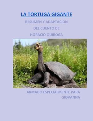 La Tortuga Gigante Para Giovanna