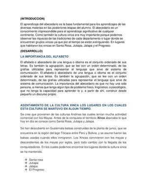 Introduccion Ensayo De Xinca
