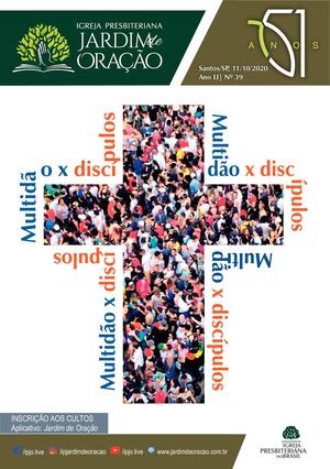 Boletim informativo da Igreja Presbiteriana Jardim de Oração - 11/10/20