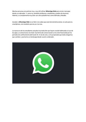 Manual De Whassapp Web