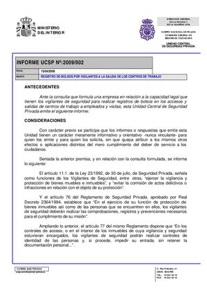 Registro De Bolsos Por Vigilantes