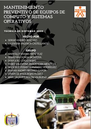 Cartilla Mantenimiento