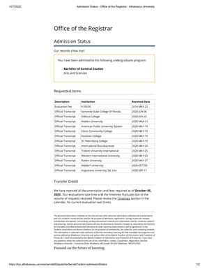 Athabasca University Bachelor of General Studies Designation- Arts and Sciences of Deepak (Danny) Singh