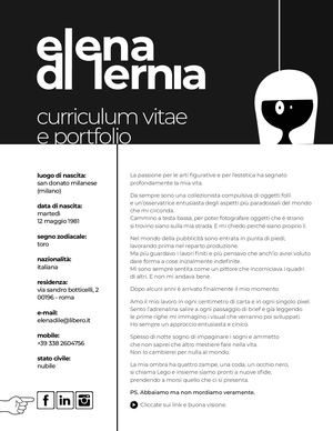 CV e PORTFOLIO ELENA DI LERNIA