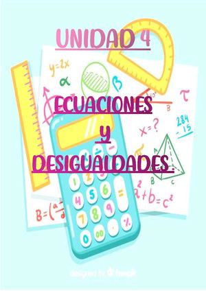Unidad 4 Ecuaciones y desigualdades