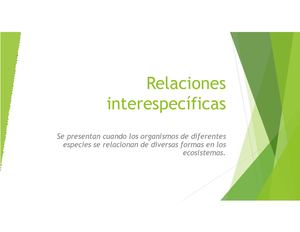 Relaciones Interespecíficas
