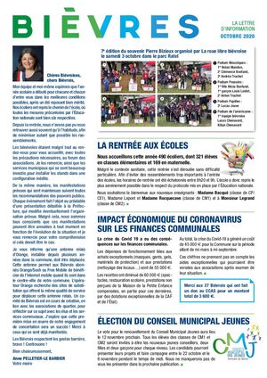 Bievres Lettre d'information - octobre 2020