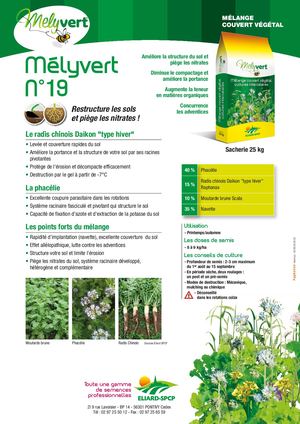 mélange couvert végétal Mélyvert 19
