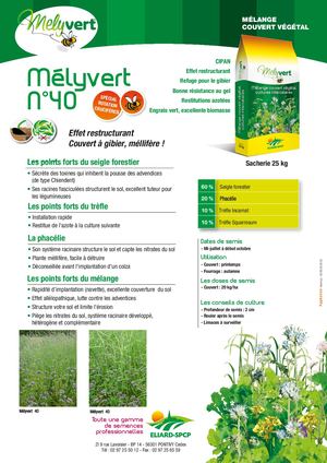 mélange CIPAN Mélyvert 40