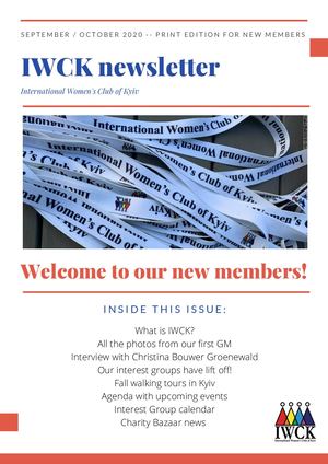 Newsletter for new members