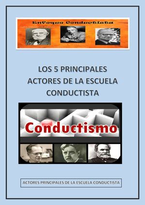 Teorias De Los 5 Actores Del Conductismo
