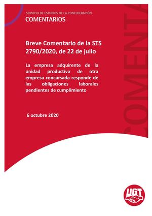Cir 133 20 Bis Comentario Sts 2790 20