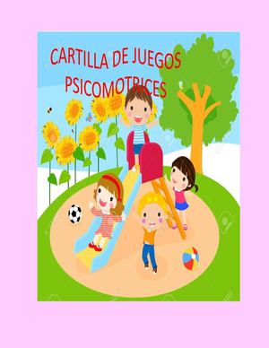 Cartilla de psicomotricidad