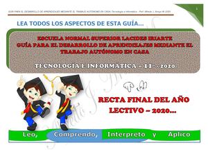 Guia De Aprendizaje Autonomo Pro 11º 2020 (13 10 20)