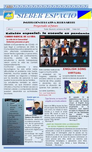 Periódico Escolar Sieber Espacio N°6