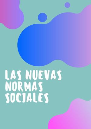 Las nuevas normas sociales