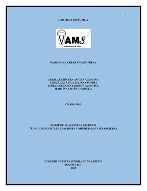 Pasos Para Crear Una Empresa (Cartilla)