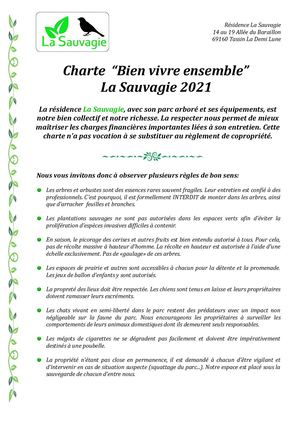 Charte La Sauvagie