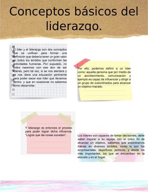 Conceptos Básicos Del Liderazgo