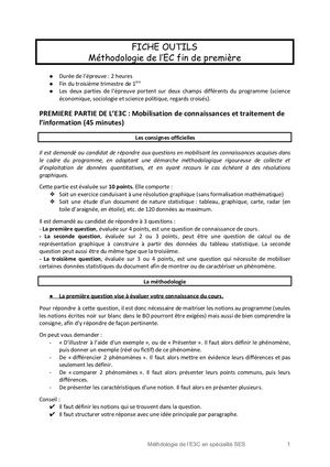 E Méthodo EC fin de première