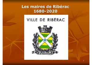 les Maires de Ribérac