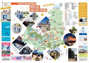Carte touristique Melun