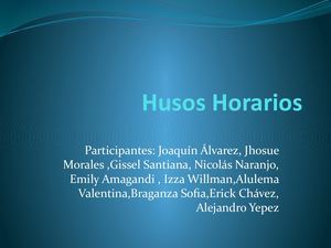 Husos Horarios