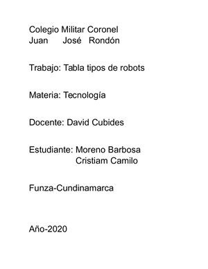 Tipos de Robots