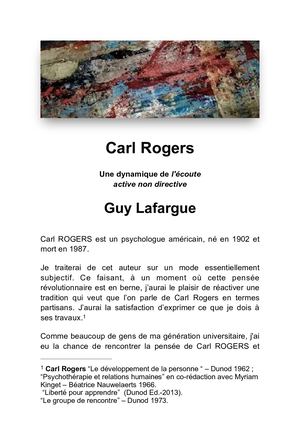 Initiation À Carl Rogers