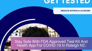 Stay Safe With FDA Approved Test Kit And Health App For COVID-19  In Raleigh NC