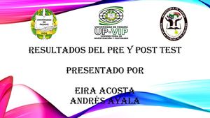 Presentación De Resultados De Pretest Y Postest De La Praxis Docente