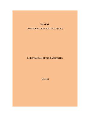 Configuracion Politicas (GPO)