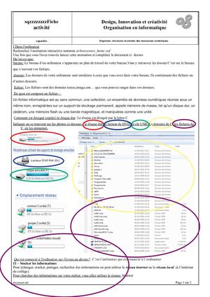 Calaméo - Fiche Eleve Organisation Informatique