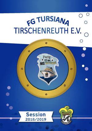 Broschüre Fasching Tirschenreuth 2018