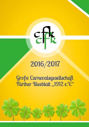 Broschüre Fasching Fürth 2016