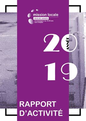 Rapport d'activité Mission Locale du pays de Vannes année 2019
