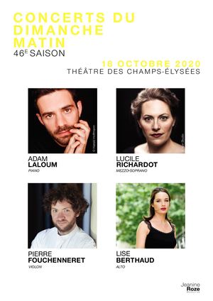 Adam Laloum, Lucile Richardot, Pierre Fouchenneret, Lise Berthaud, Quatuor Strada 18/10/2020