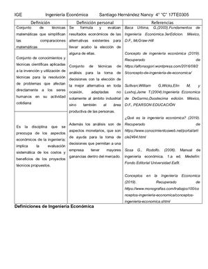 Definición Ing Economica