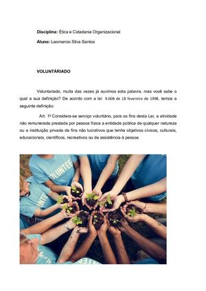 Lei Do Voluntáriado