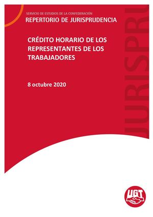 Crédito Horario Representantes Trabajadores