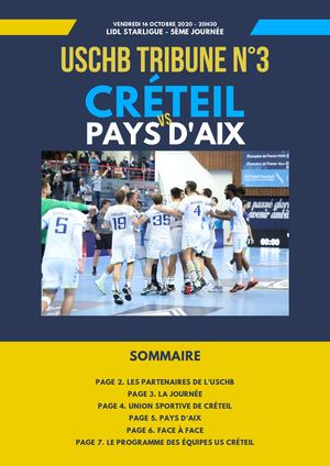 Programme De Match Créteil/Aix