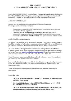 Calameo Reglement De Jeu 30 Ans Vf