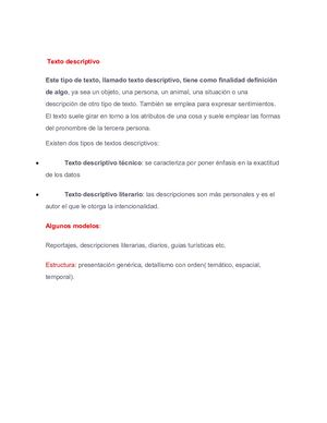 Textos Y Tipos De Textos