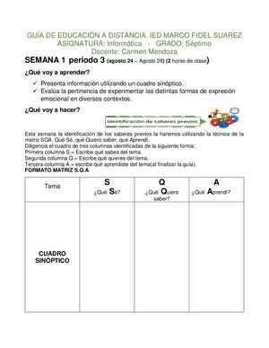 Septimo Semana 1 Periodo 3 ( Agosto 24 28)